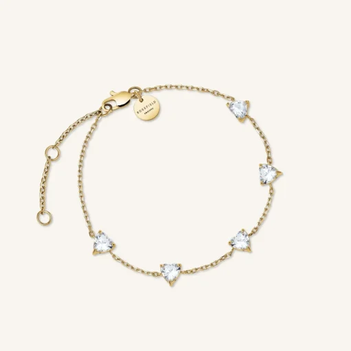 Rosefield Row Hearts Bracelet Discount