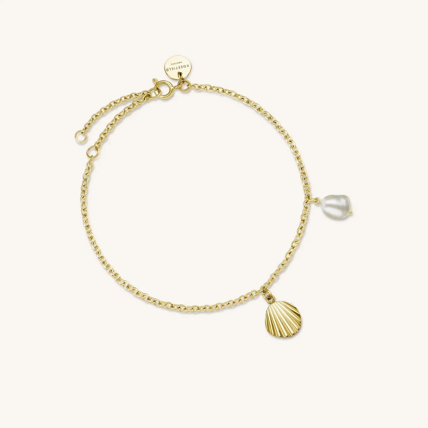 Rosefield Shell and pearl bracelet Outlet