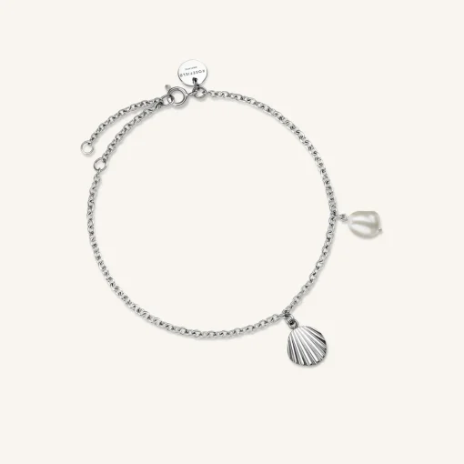 Rosefield Shell and pearl bracelet Outlet