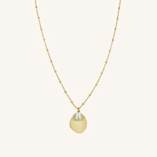 Rosefield Shell and pearl necklace Clearance