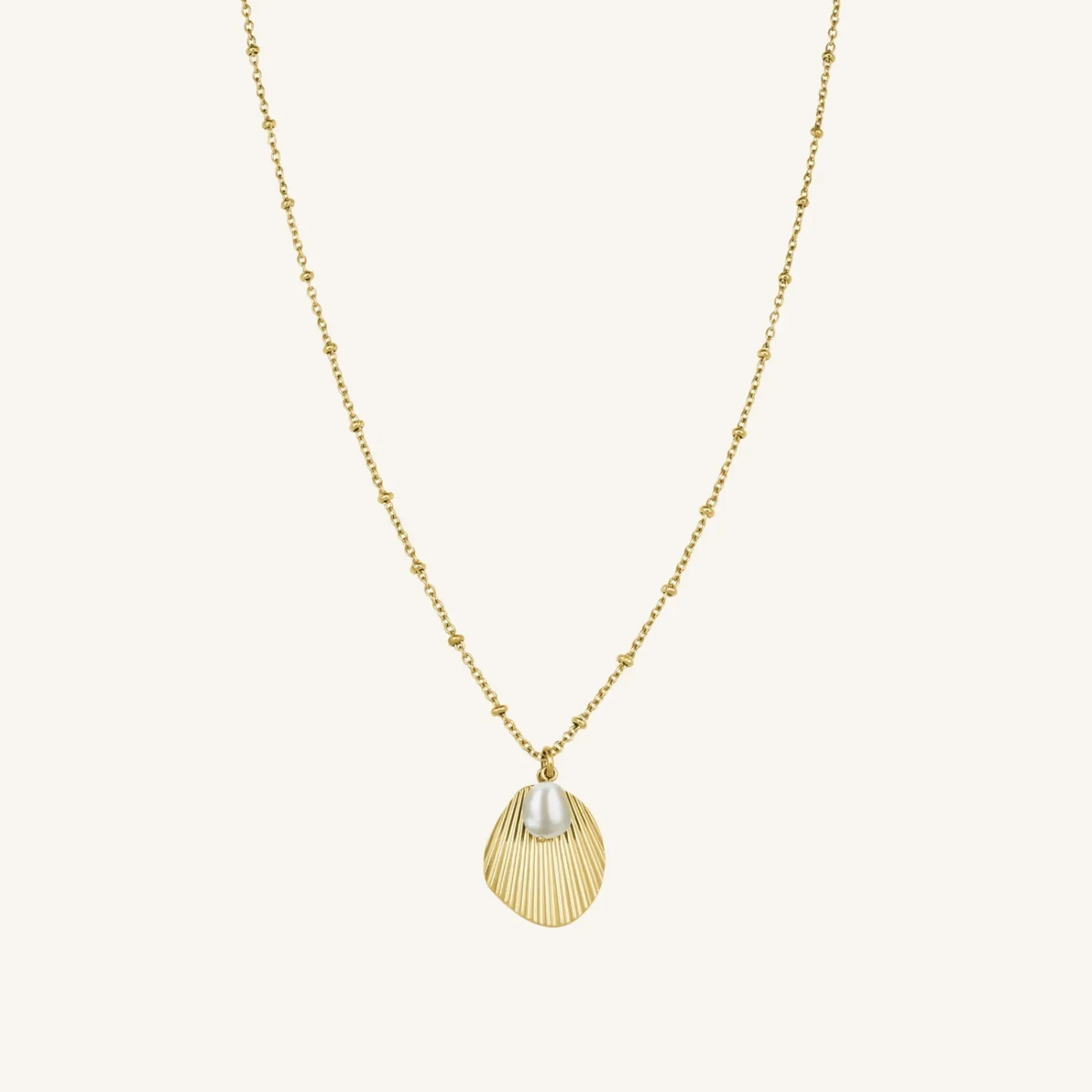 Rosefield Shell and pearl necklace Clearance