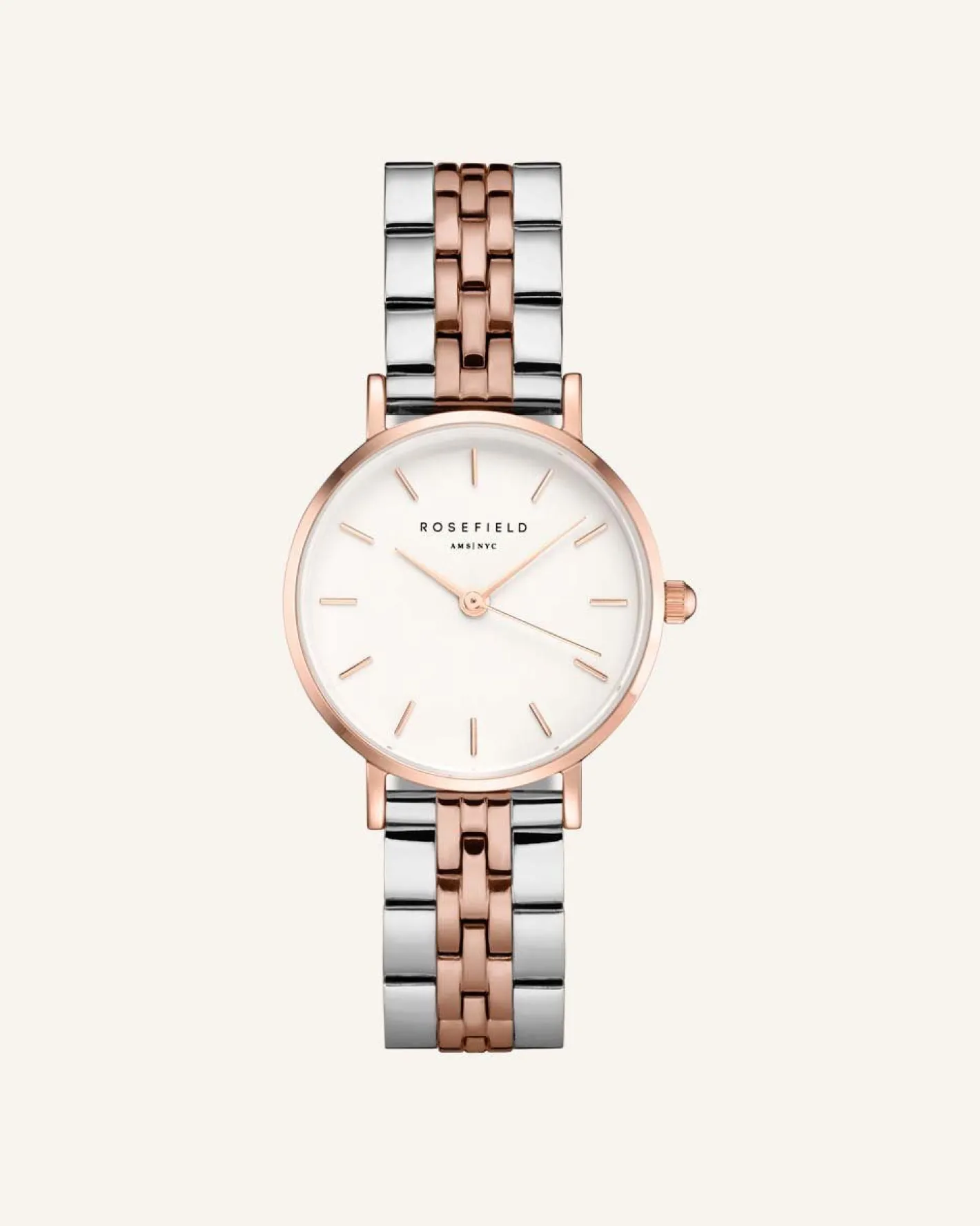Rosefield Silver - Rose gold Strap Hot