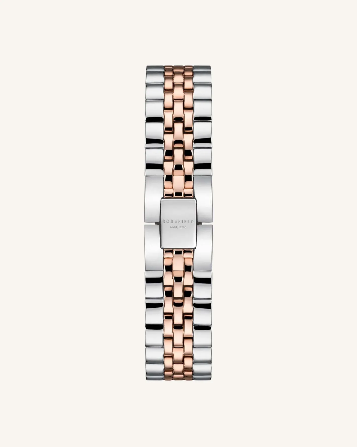 Rosefield Silver Rose gold Strap Fashion