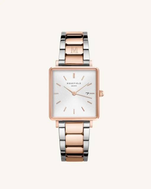 Rosefield Silver-Rose Gold Strap Personalized New