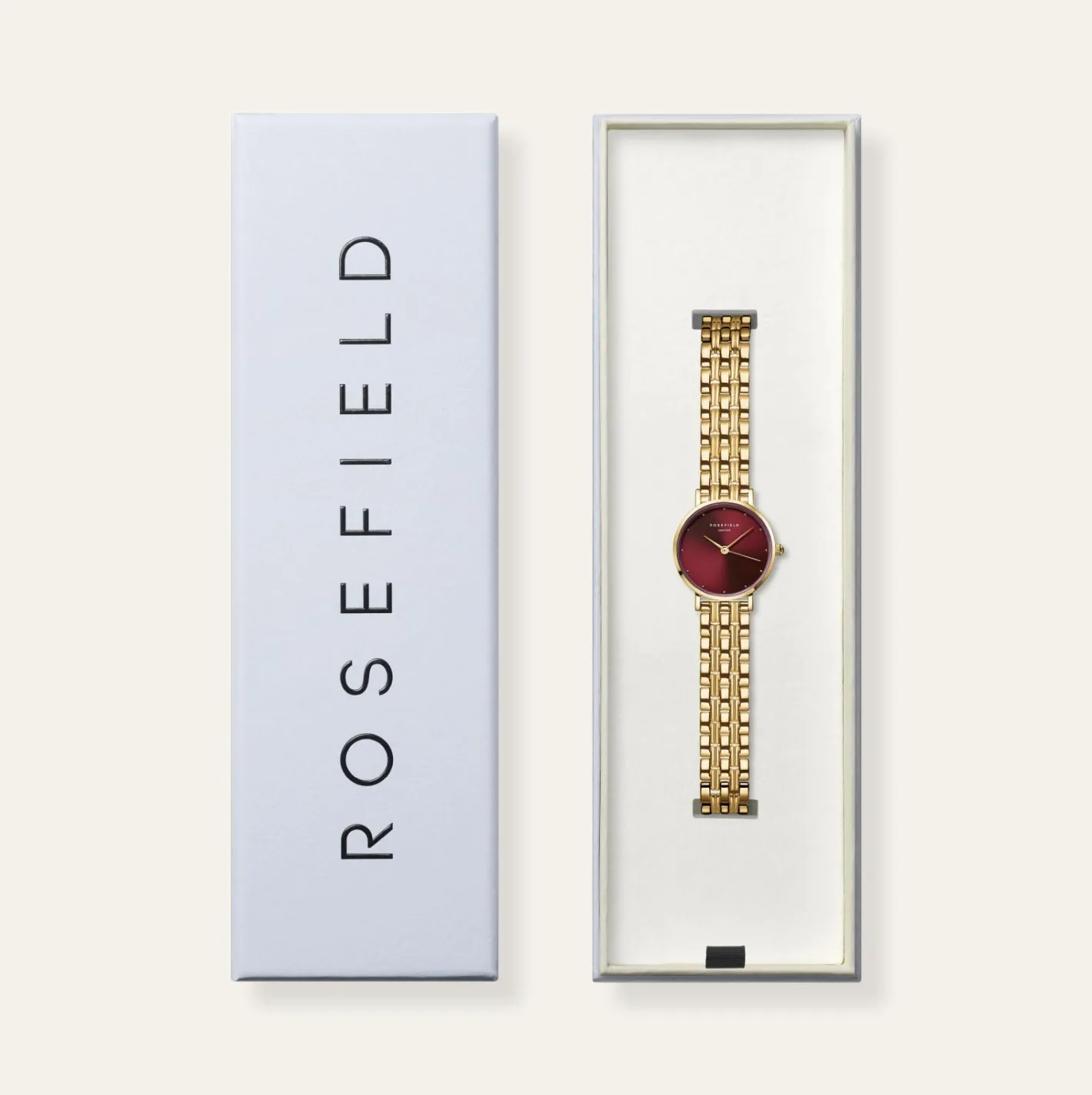 Rosefield Small Edit Burgundy Hot