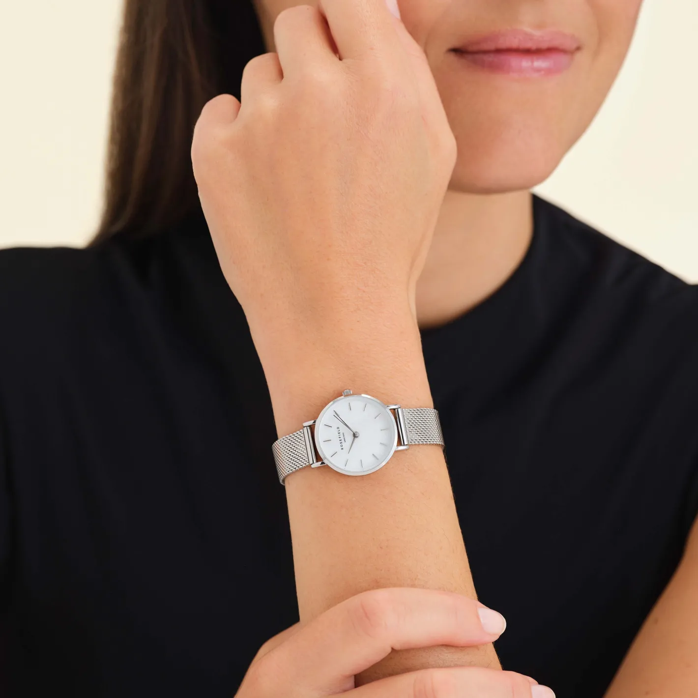 Rosefield Small Edit Pearl Silver Outlet