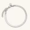 Rosefield Snake Bracelet Silver New
