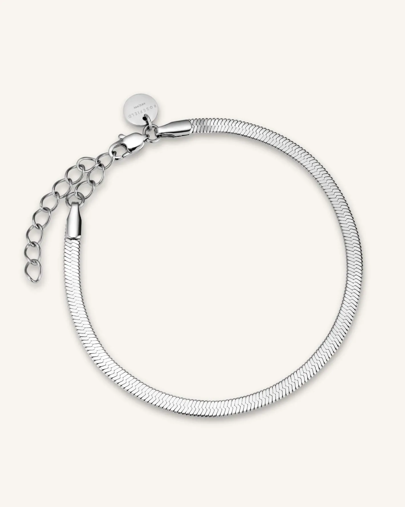 Rosefield Snake Bracelet Silver New