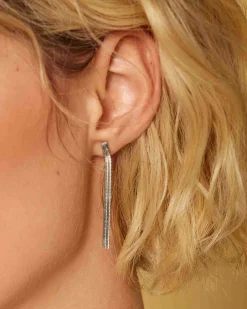 Rosefield Snake Earrings Silver Best