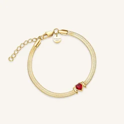 Rosefield Snake Heart Bracelet New