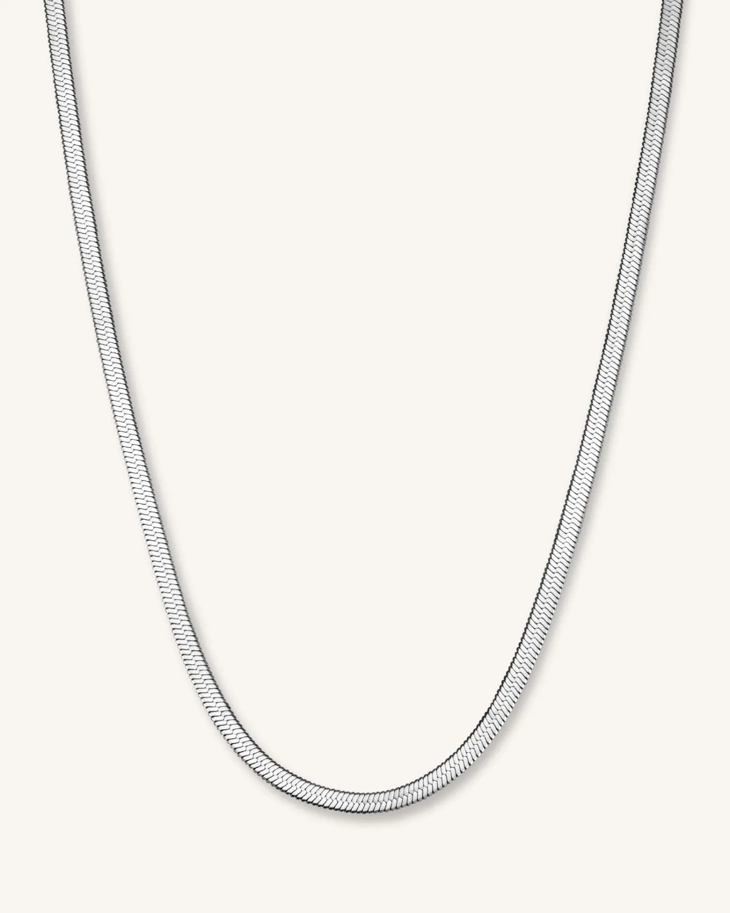 Rosefield Snake Necklace Silver Fashion