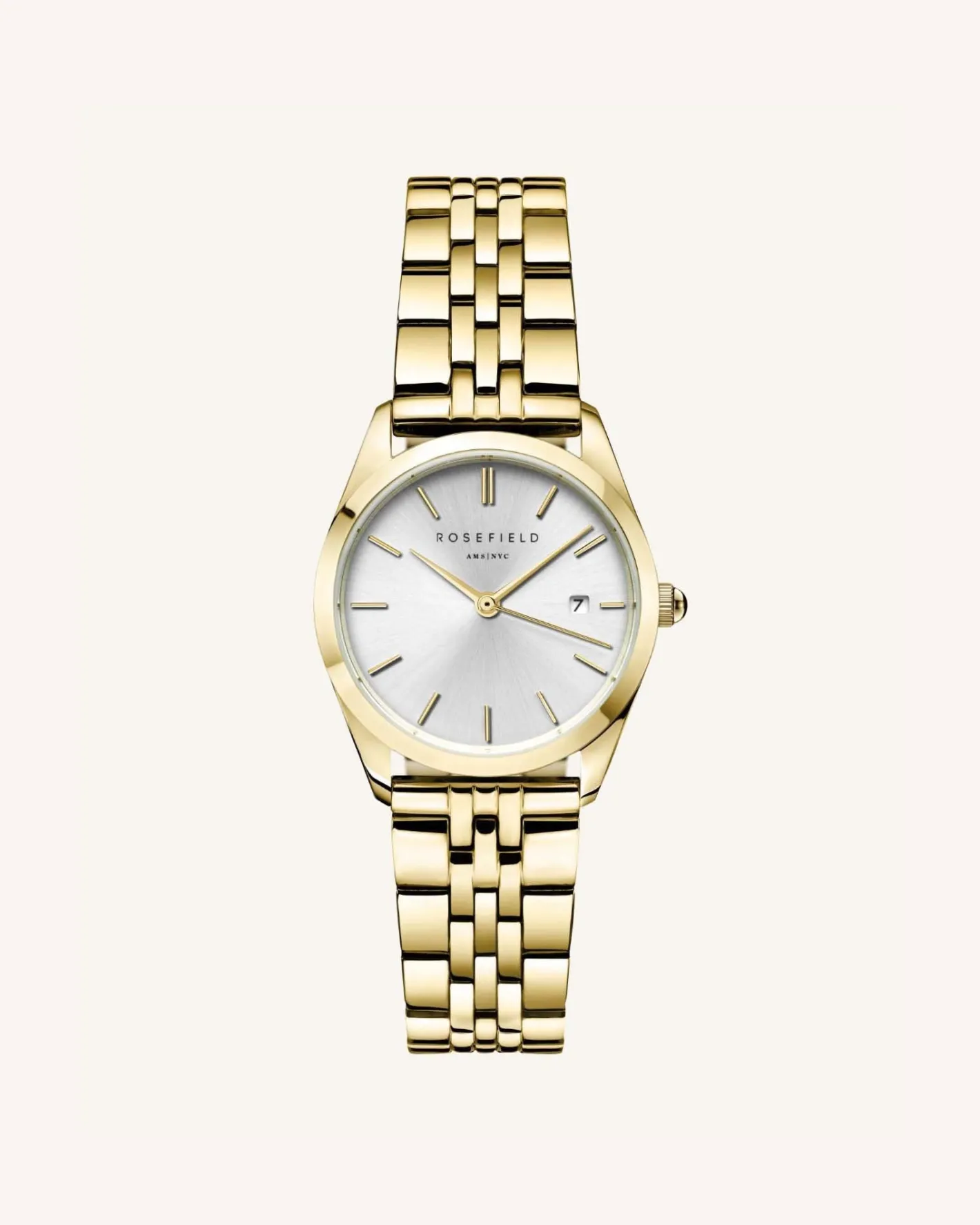 Rosefield Steel Gold Tapered Strap Hot