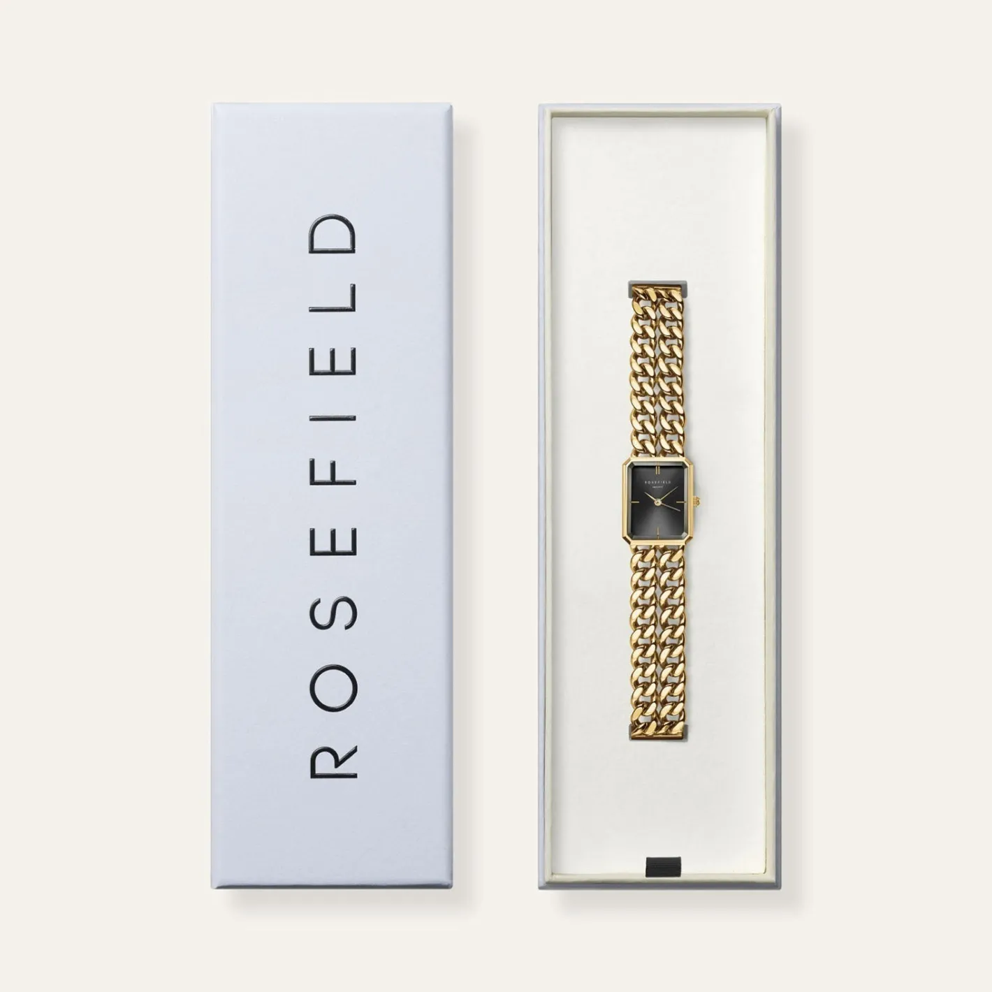 Rosefield Studio Double Chain Black Gold Best