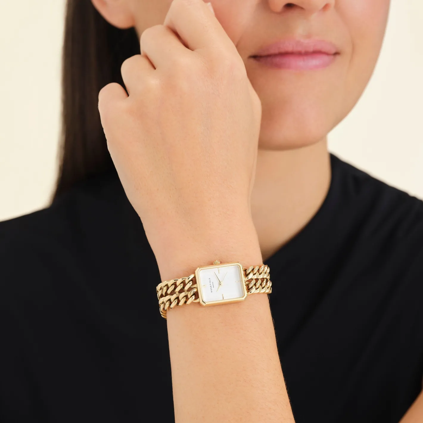 Rosefield Studio Double Chain Gold Discount