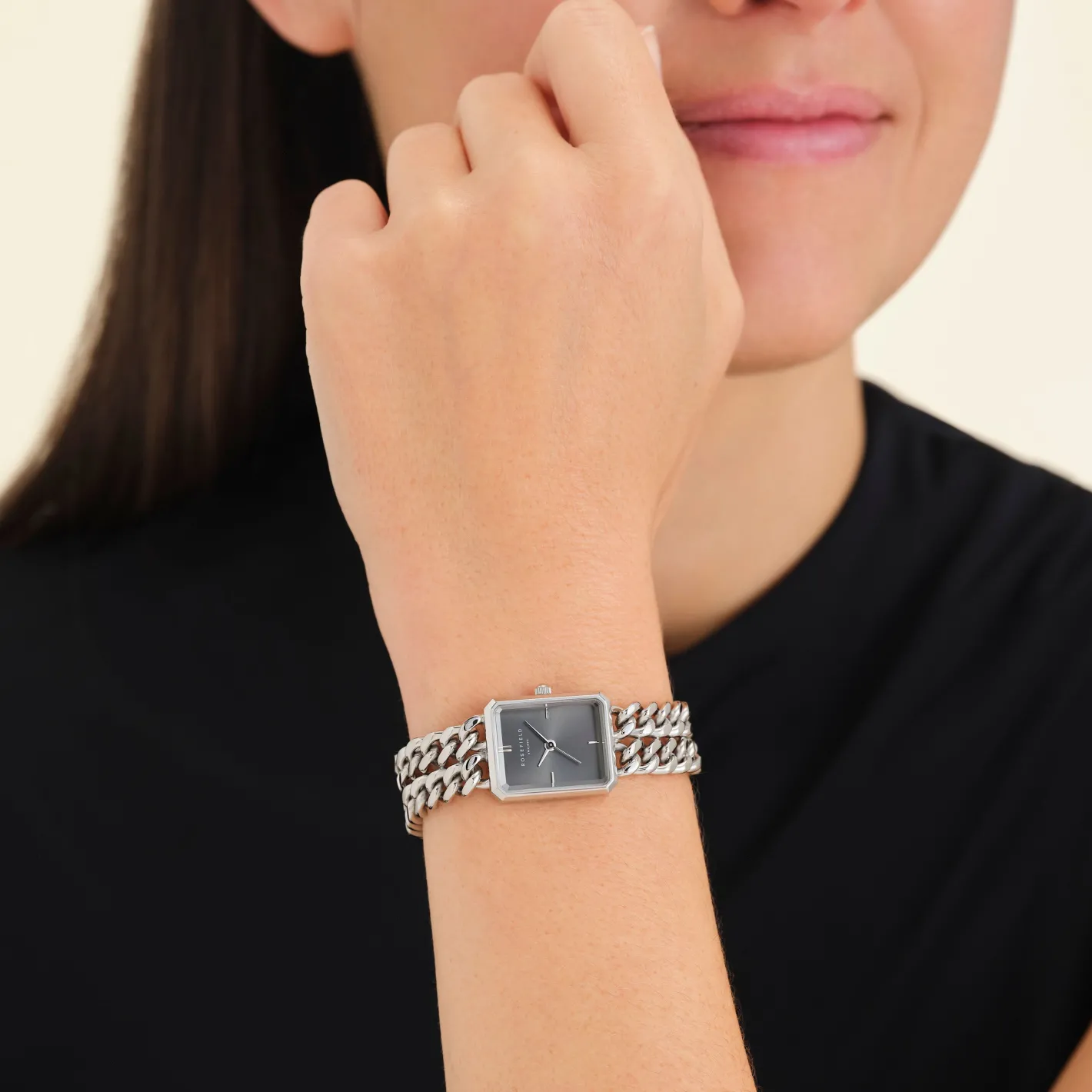 Rosefield Studio Double Chain Silver Discount