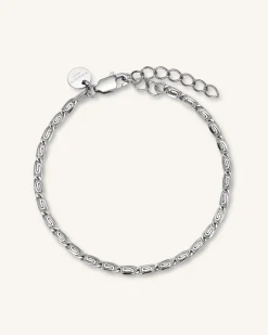 Rosefield Swirl Bracelet Silver Online