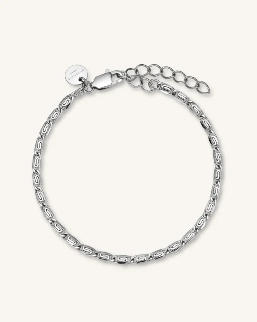 Rosefield Swirl Bracelet Silver Online