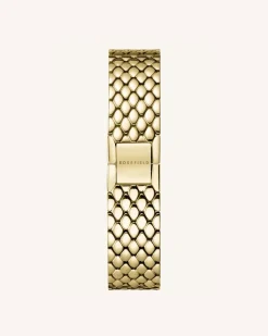 Rosefield The Oval Gold Steel Strap Sale