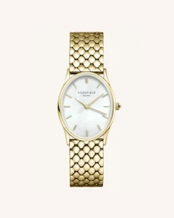 Rosefield The Oval Gold Steel Strap Sale