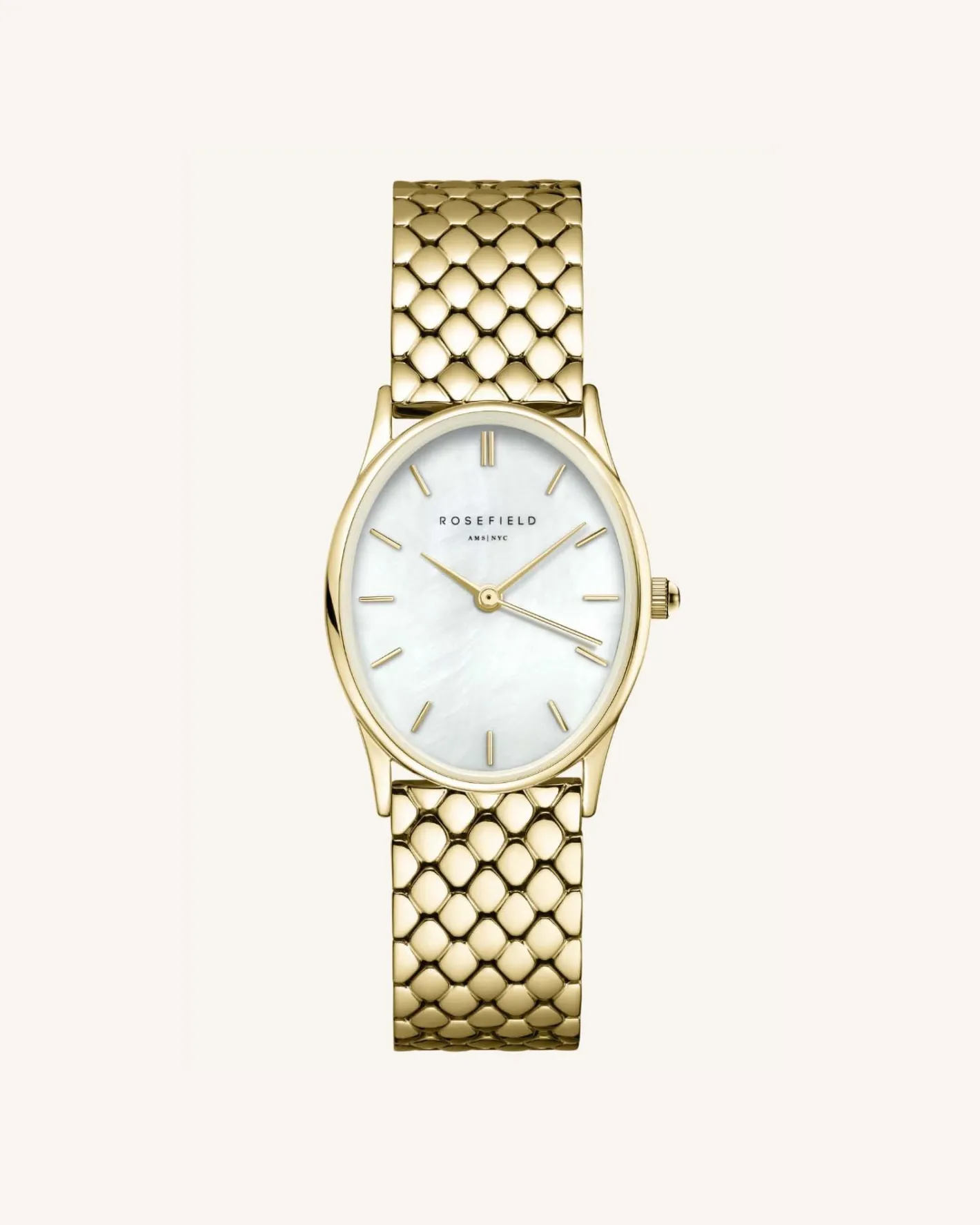 Rosefield The Oval Gold Steel Strap Sale