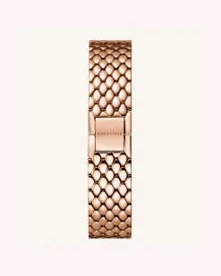 Rosefield The Oval Rose Gold Steel Strap Discount