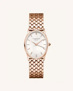 Rosefield The Oval Rose Gold Steel Strap Discount