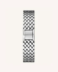 Rosefield The Oval Silver Steel Strap Sale
