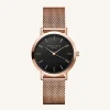 Rosefield Tribeca Black Rose Gold New