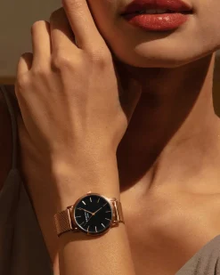Rosefield Tribeca Black Rose Gold New