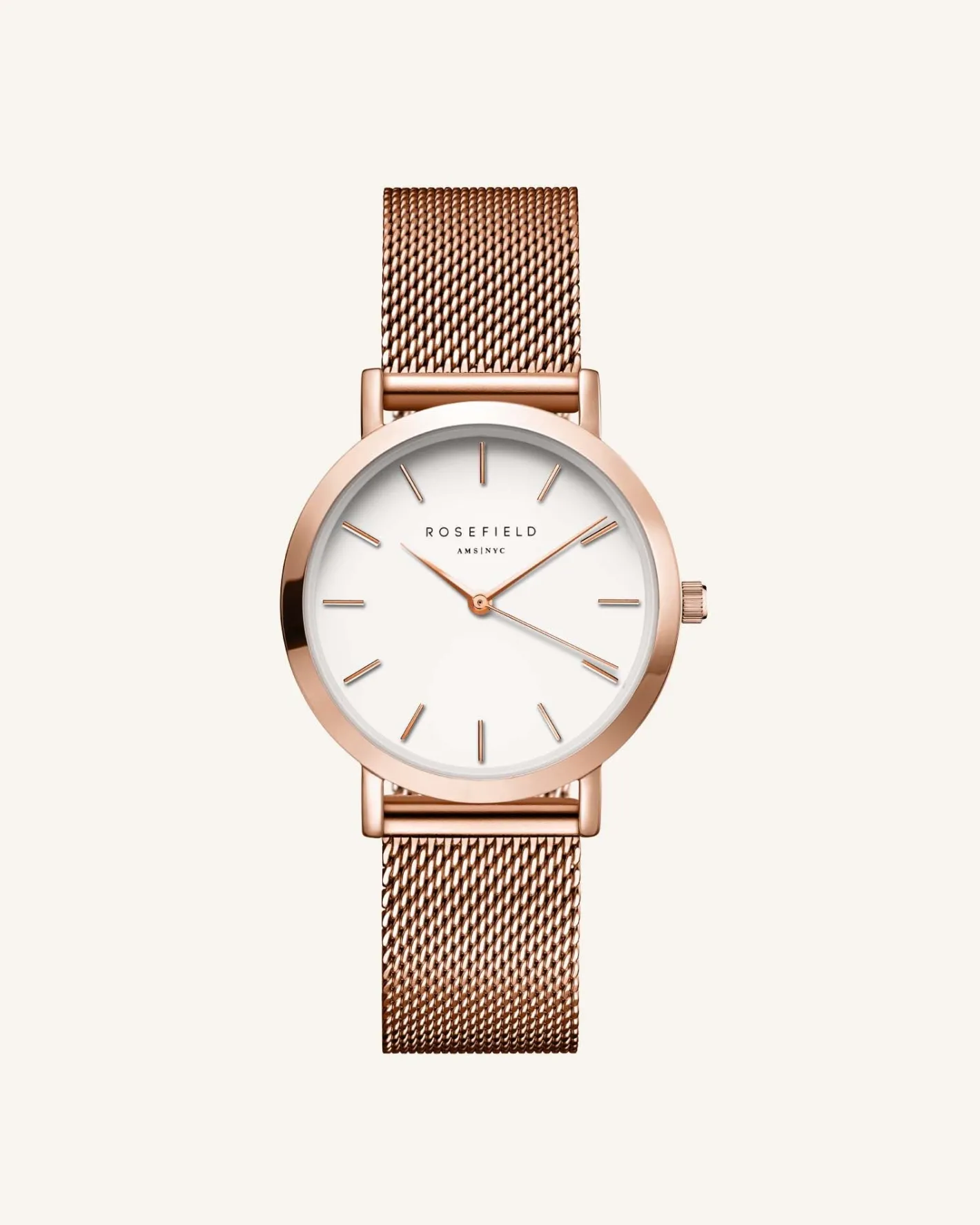 Rosefield Tribeca Rose Gold Mesh Discount