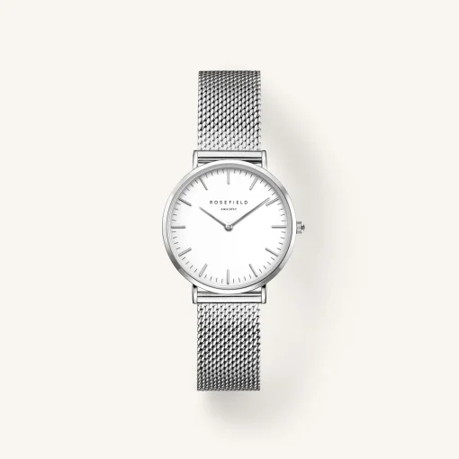 Rosefield Tribeca White Silver Discount