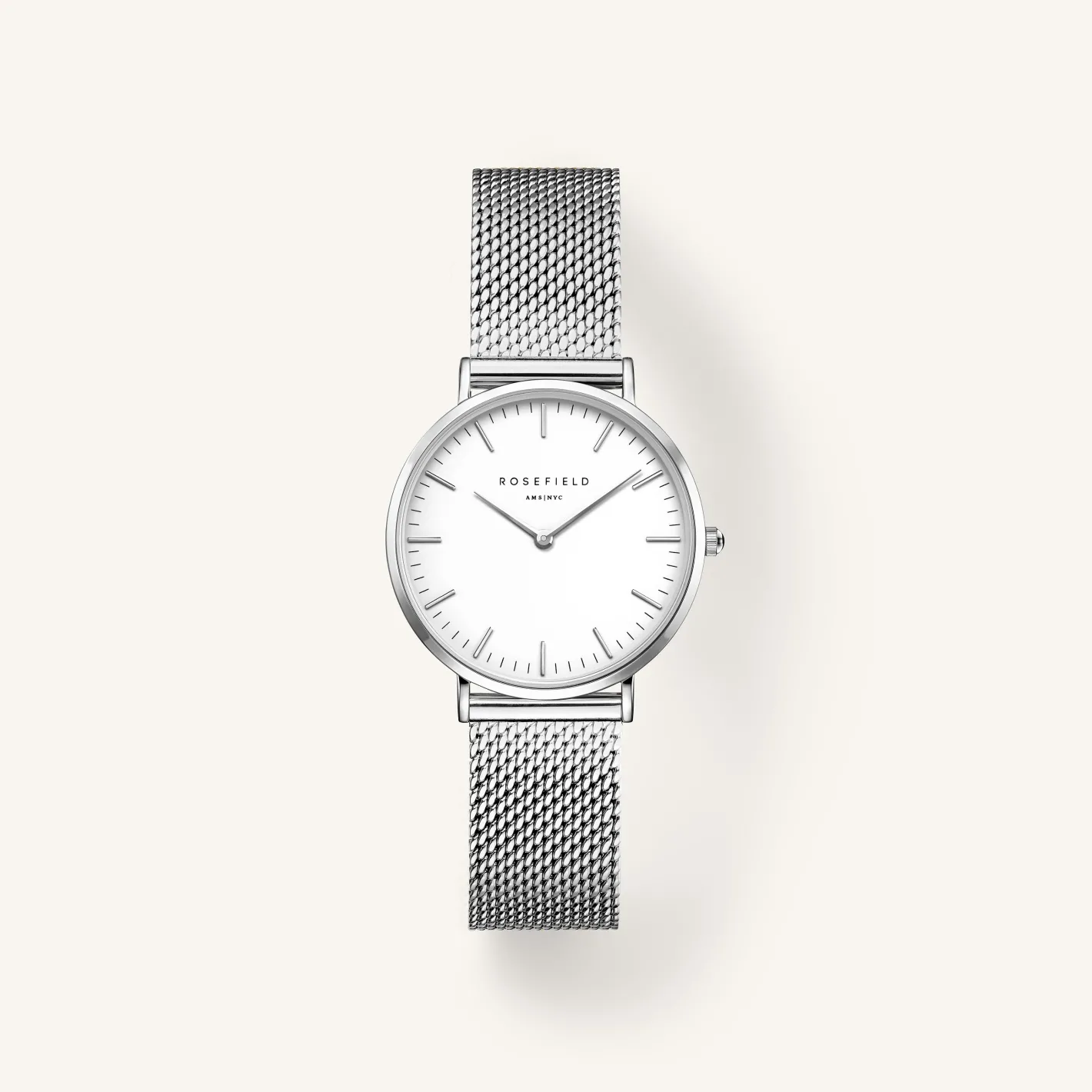Rosefield Tribeca White Silver Discount
