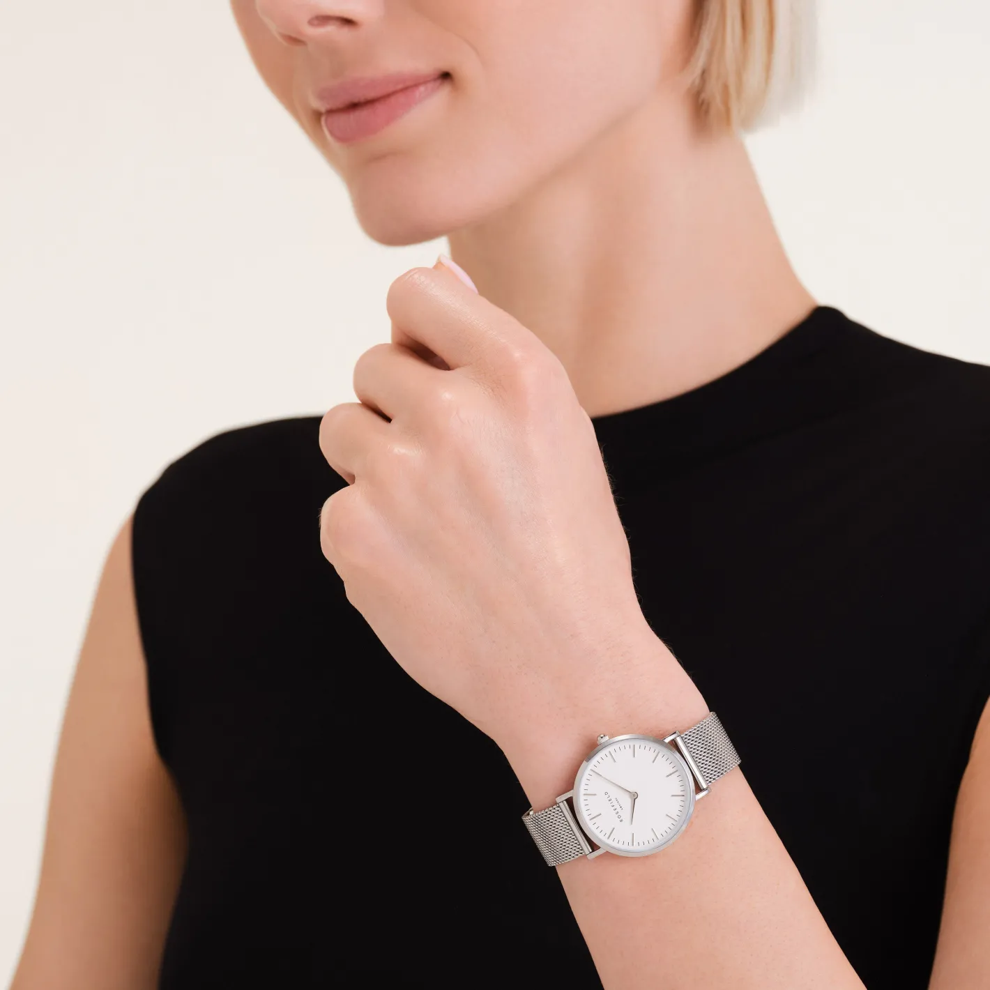 Rosefield Tribeca White Silver Discount