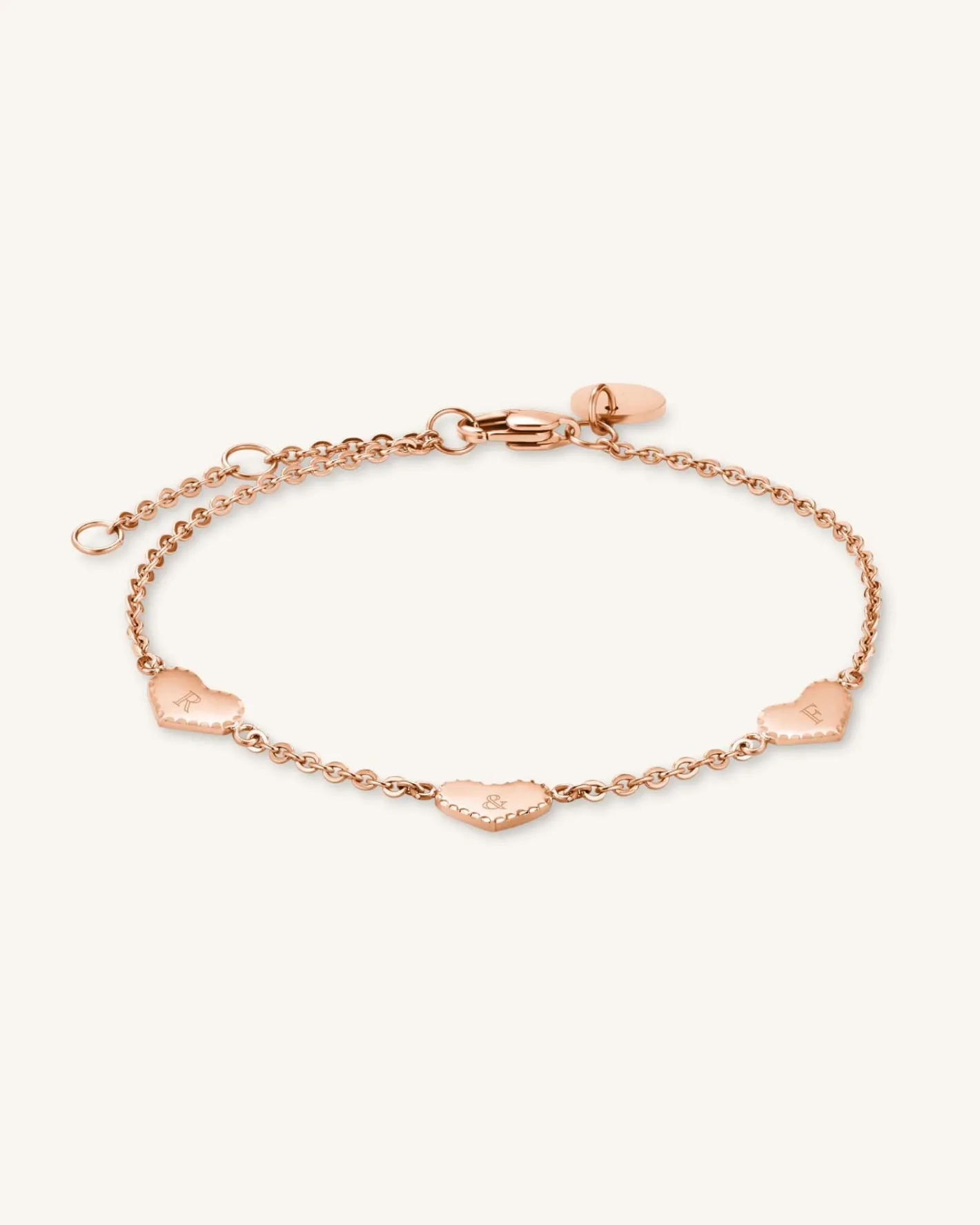 Rosefield Triple Heart Bracelet Discount