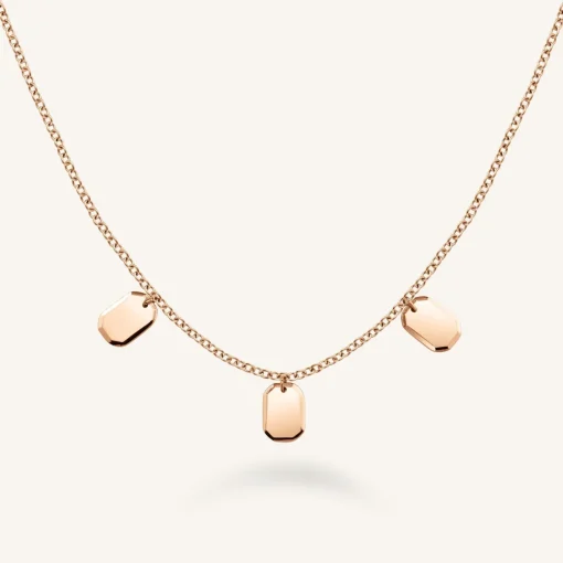 Rosefield Triple Octagon Necklace Fashion