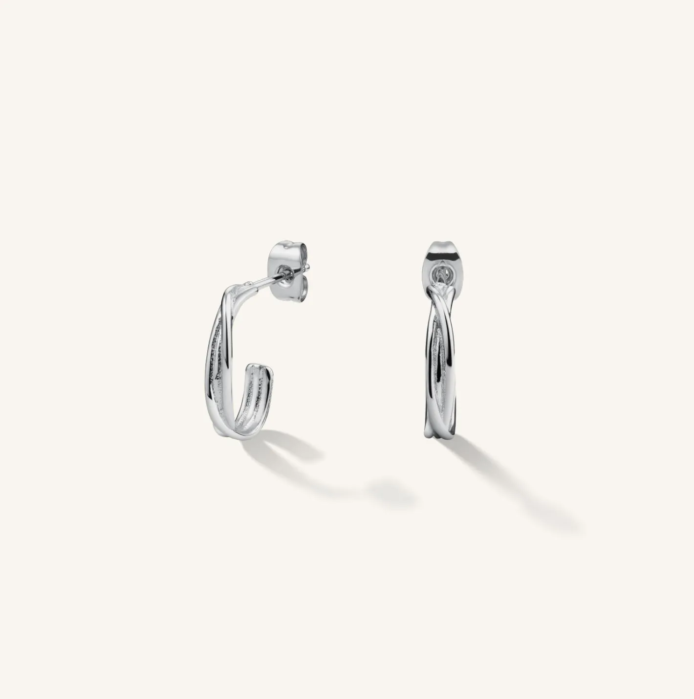 Rosefield Twisted Wire Hoops Outlet