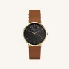 Rosefield West Village Black Cognac New
